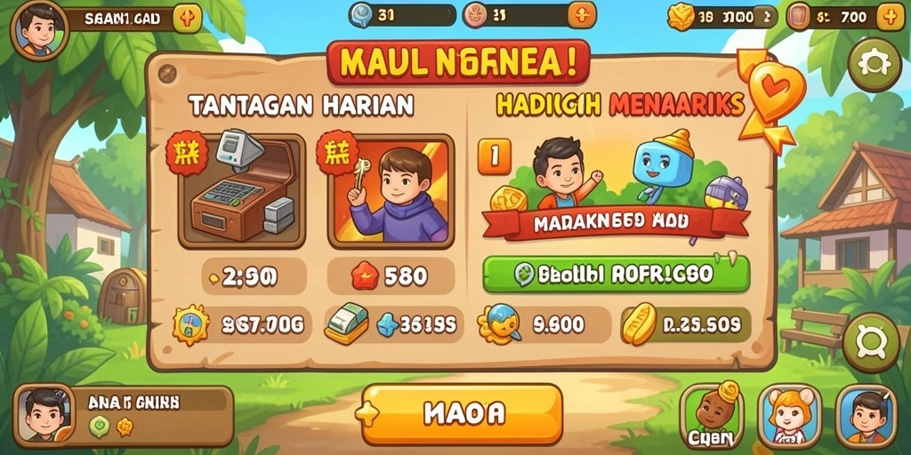 Berbagai tema menarik untuk meningkatkan pengalaman bermain.